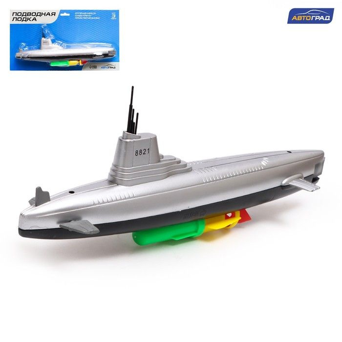 Подводная лодка "Субмарина", плавает, работает от батареек / 7811165  #1