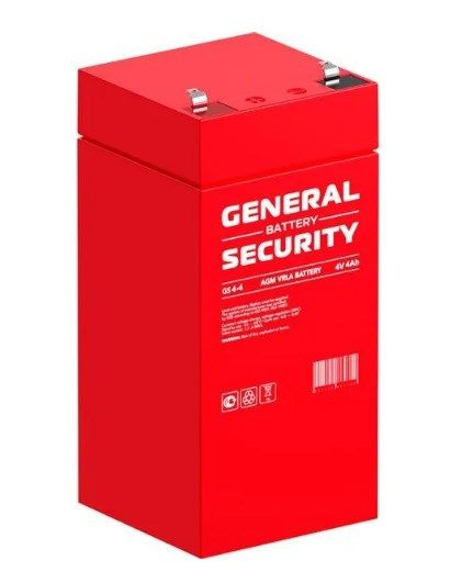 Аккумуляторная батарея General Security GS 4-4 ( 4В 4АЧ / 4V 4AH ) для детской машинки, ИБП, скутера, #1