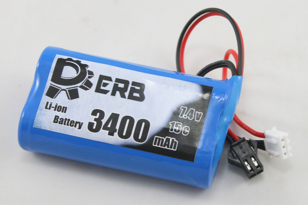 Аккумулятор (2 pin) Li-ion 7.4V 3400mAh DERB для моделей WPL #1