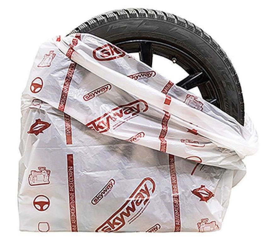Мешки (пакеты) для хранения автомобильных колес (шин) 4 шт. / R12 - R19 (110x110 см) / SKYWAY S05901001 #1