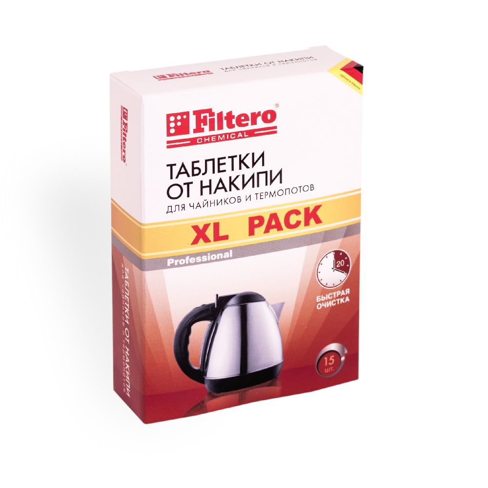 Filtero Таблетки от накипи для чайника XL Pack 15шт Арт.609 #1