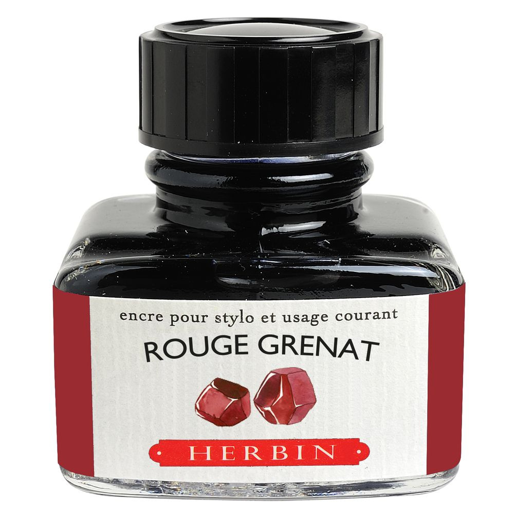 Чернила в банке Herbin, 30 мл, Rouge grenat Красный гранат #1