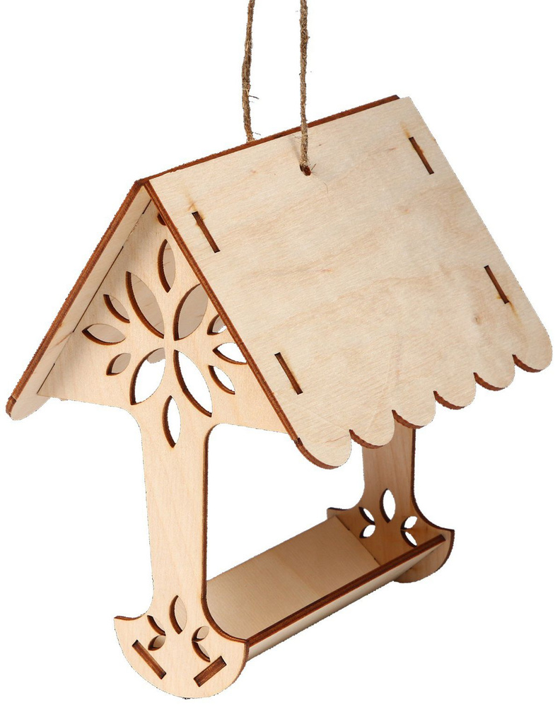 Кормушка для птиц в форме дерева, размер 18х16х15 см, набор для самостоятельной сборки. Идеальное решение #1
