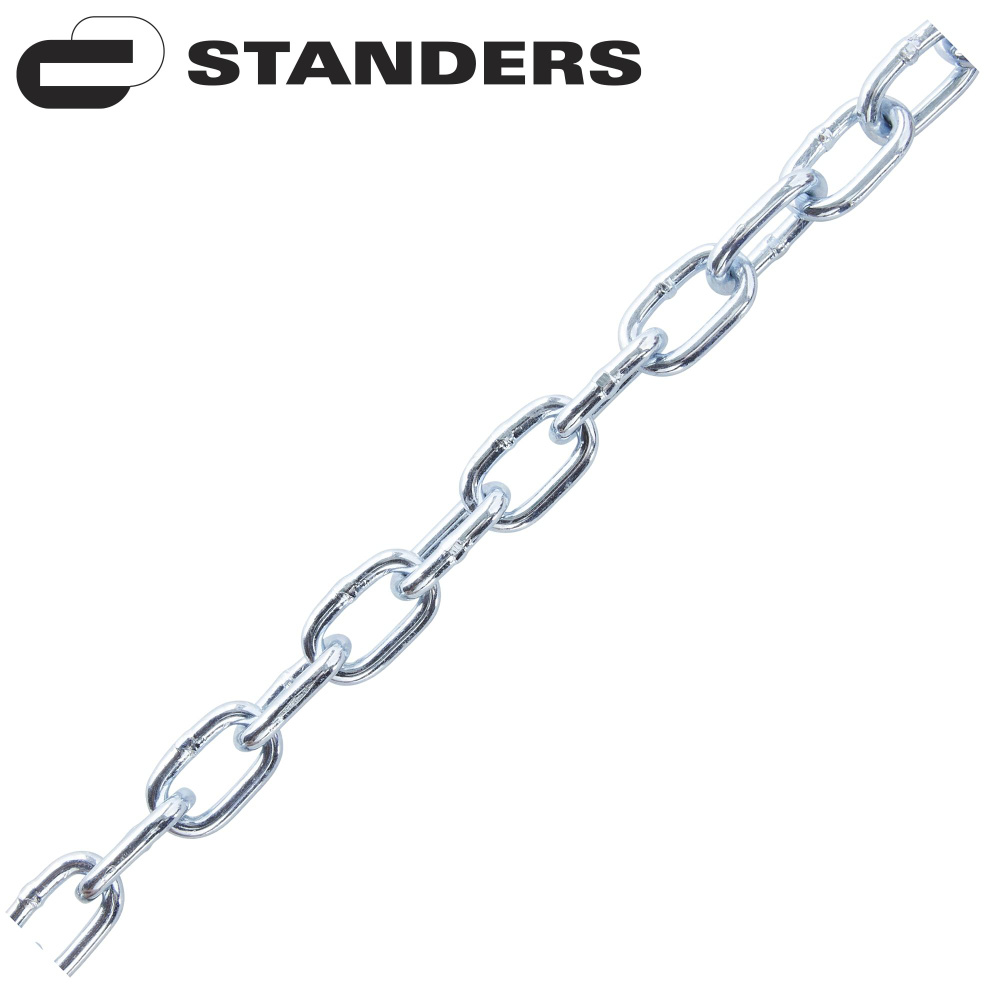 Цепь Standers оцинкованная сталь короткое звено 5 мм 10 м/уп. #1