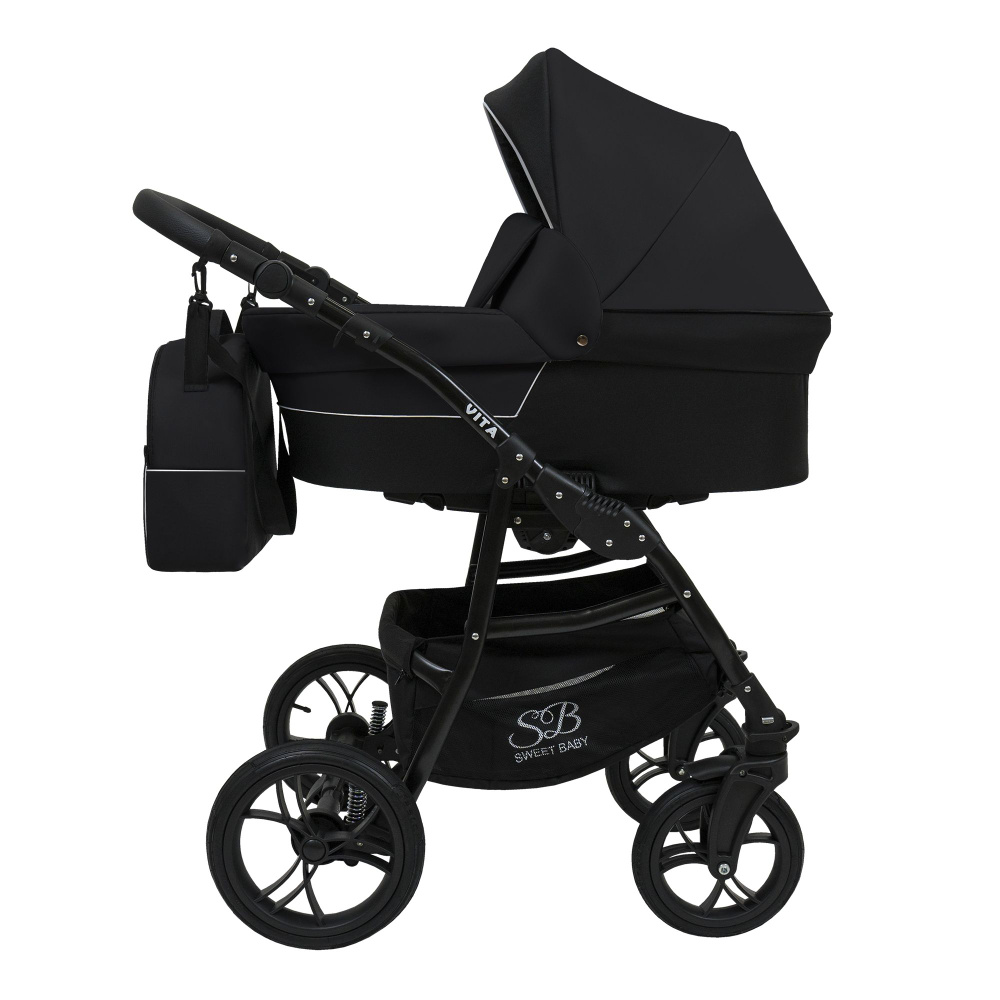 Коляска 2в1 Sweet Baby Vita Black New #1