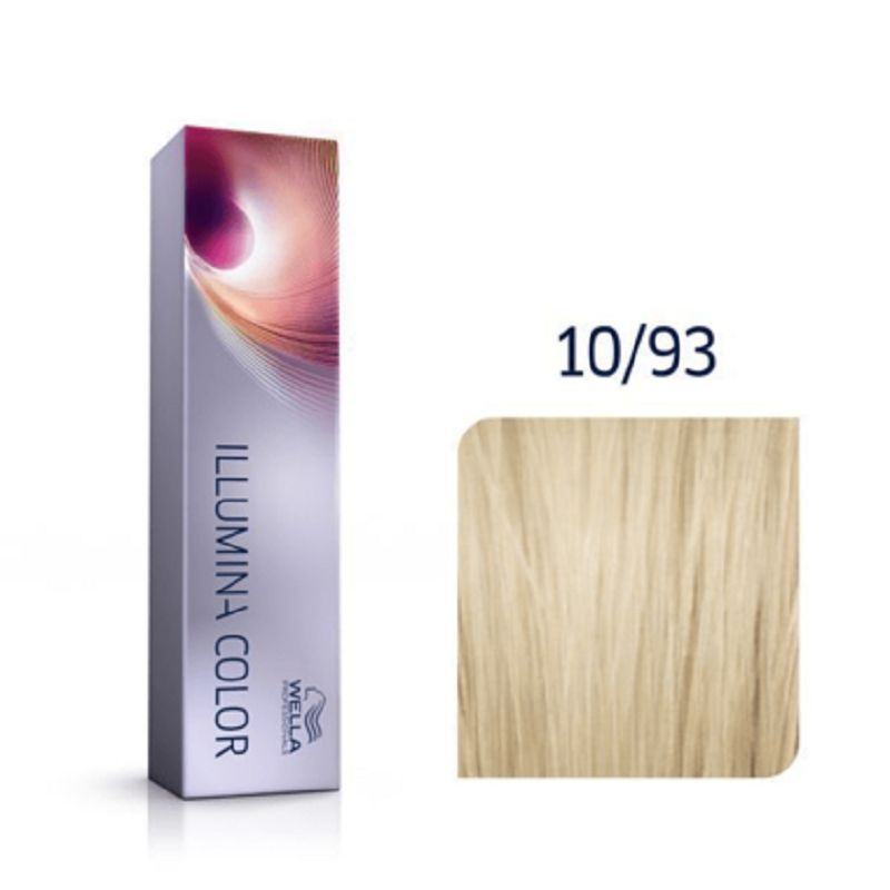 Wella Professionals Illumina Color Профессиональная стойкая крем-краска для волос 10/93 яркий блонд золотистый #1