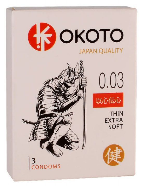 Тонкие презервативы OKOTO Thin Extra Soft - 3 шт., прозрачный #1
