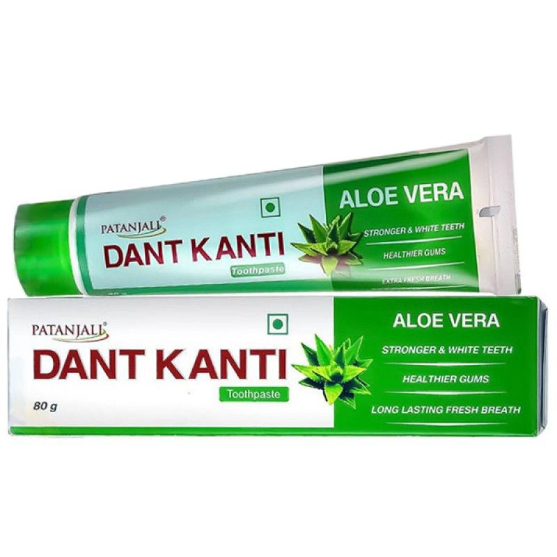 Зубная гель-паста Дант Канти Алое Вера, Патанджали (Dant Kanti Aloe Vera, Patanjali), 80 грамм  #1