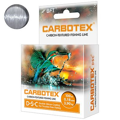 Леска для рыбалки AQUA CARBOTEX DSC 100m 0,18mm, цвет - серо-стальной, test - 3,90kg ( 1 штука )  #1