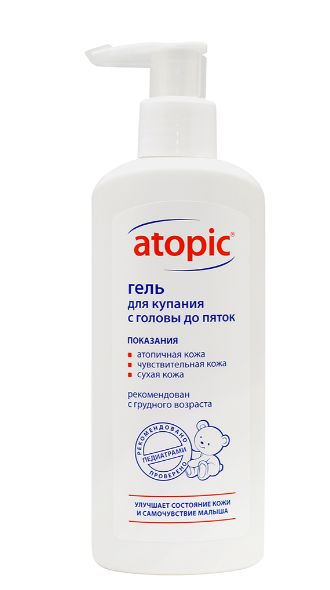 Atopic / Атопик Гель для купания детский от атопического дерматита, с головы до пяток, 250 мл  #1