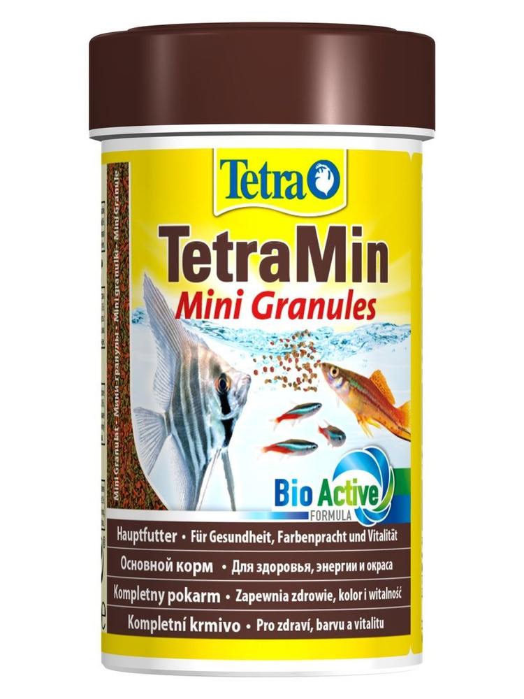 Корм Tetra Min Mini Granules в mini гранулах для молоди и мелких рыб, 100 мл  #1