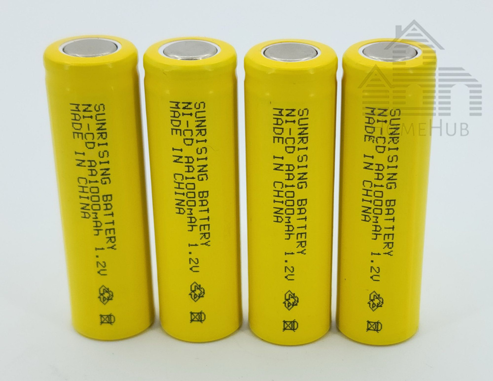 Аккумулятор Sunrising Ni-Cd, АА, 1.2V, 1000mAh, 4шт #1