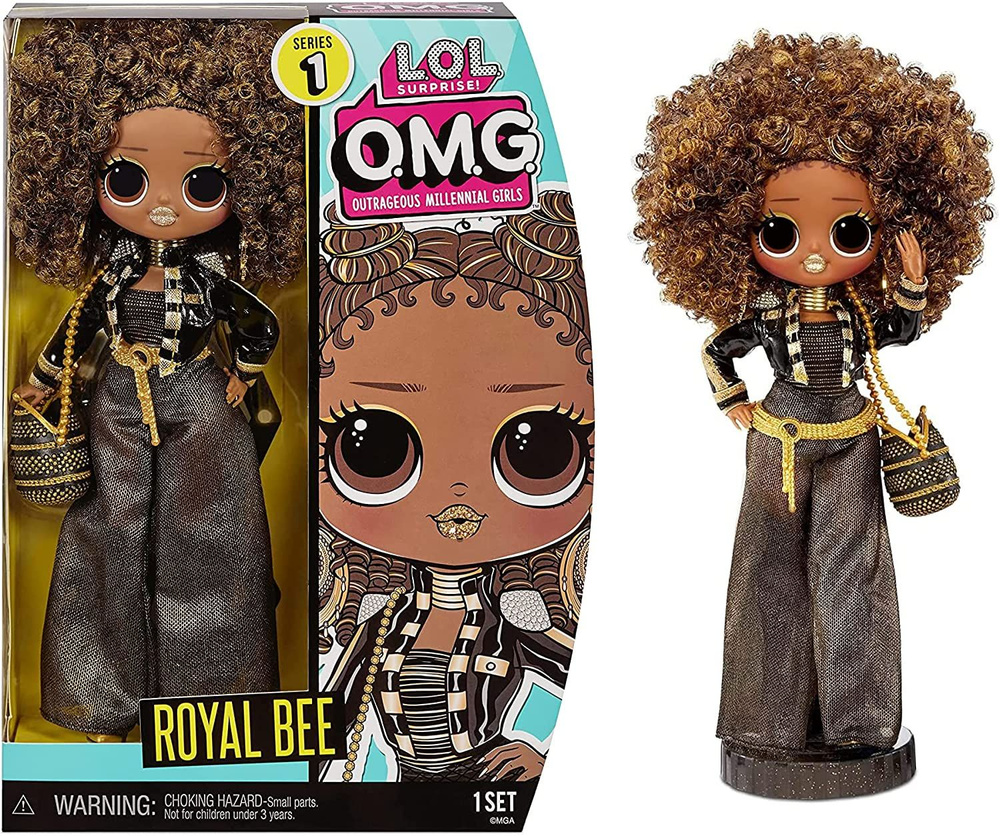 Кукла L.O.L. Surprise! OMG Royal Bee Fashion Doll Series 1 Перевыпуск, LOL Королевская пчела  #1
