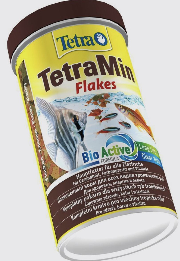 Корм TetraMin Flakes для всех видов аквариумных рыб, в виде хлопьев, 100 мл  #1