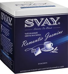 Чай в пакетиках SVAY Romantic Jasmine ( Романтический жасмин ) 20 шт * 2 г Классическое сочетание зеленого #1