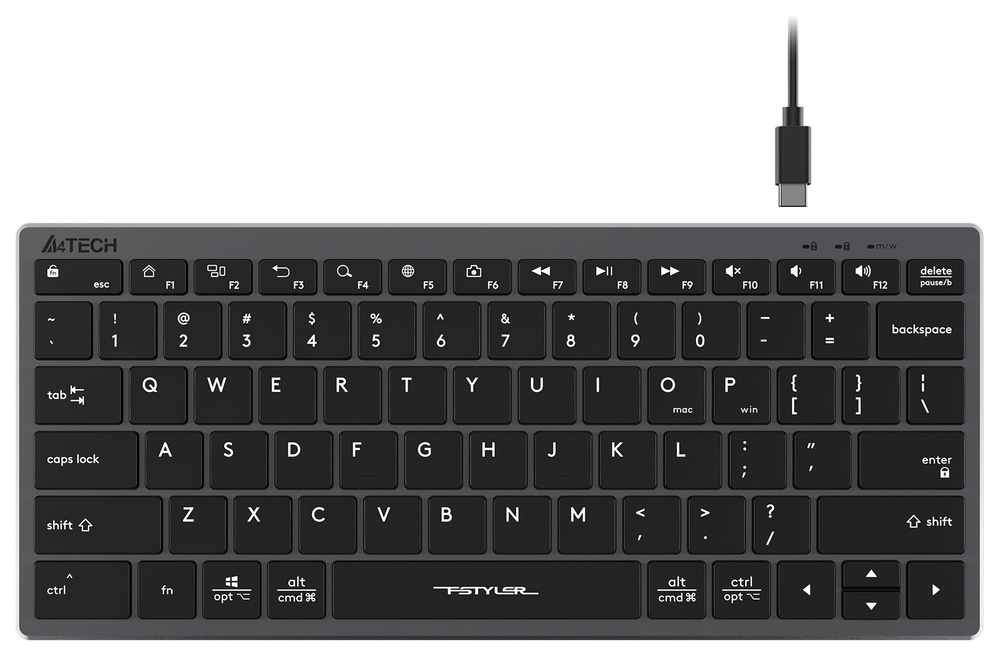 Клавиатура проводная A4Tech FX51 , серый #1