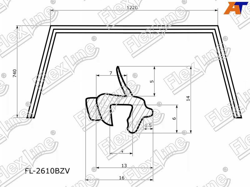 Молдинг лобового стекла SUZUKI ESCUDO/GRAND VITARA 05-15 #1