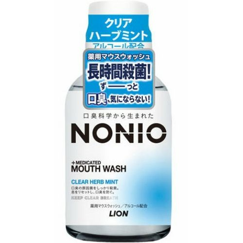 LION Ополаскиватель для полости рта антибактериальный NONIO Mouth Wash cо вкусом мяты и трав спиртовой #1