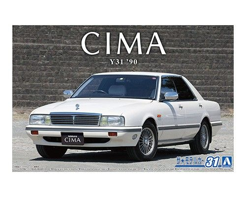 Сборная модель автомобиля Aoshima 06439 Nissan Cima Type II Limited '90 #1