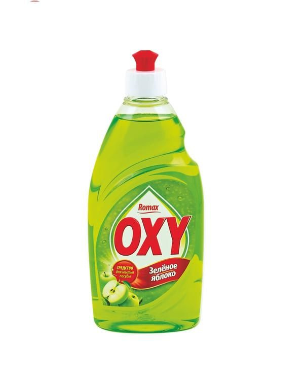 Romax OXY Средство для мытья посуды Зеленое яблоко 450 гр #1