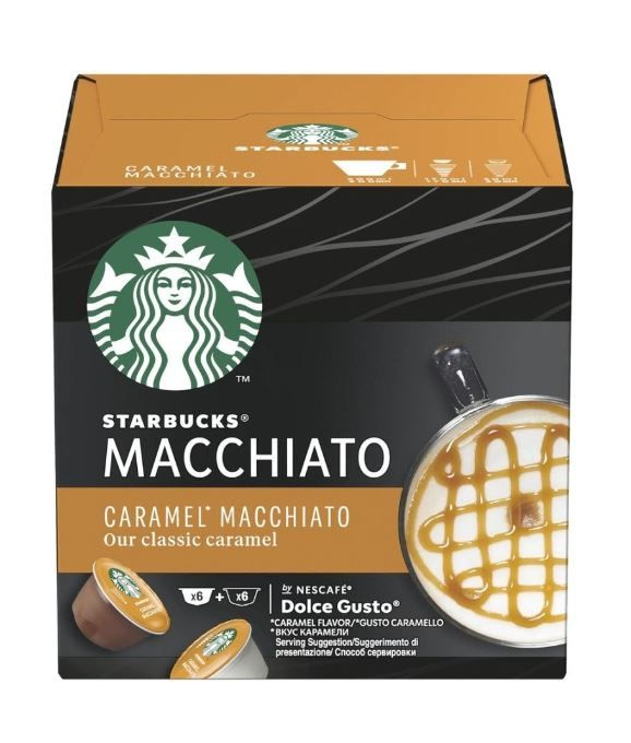 Капсулы для кофе Starbucks Dolce Gusto CARAMEL MACCHIATO (12 капсул) #1