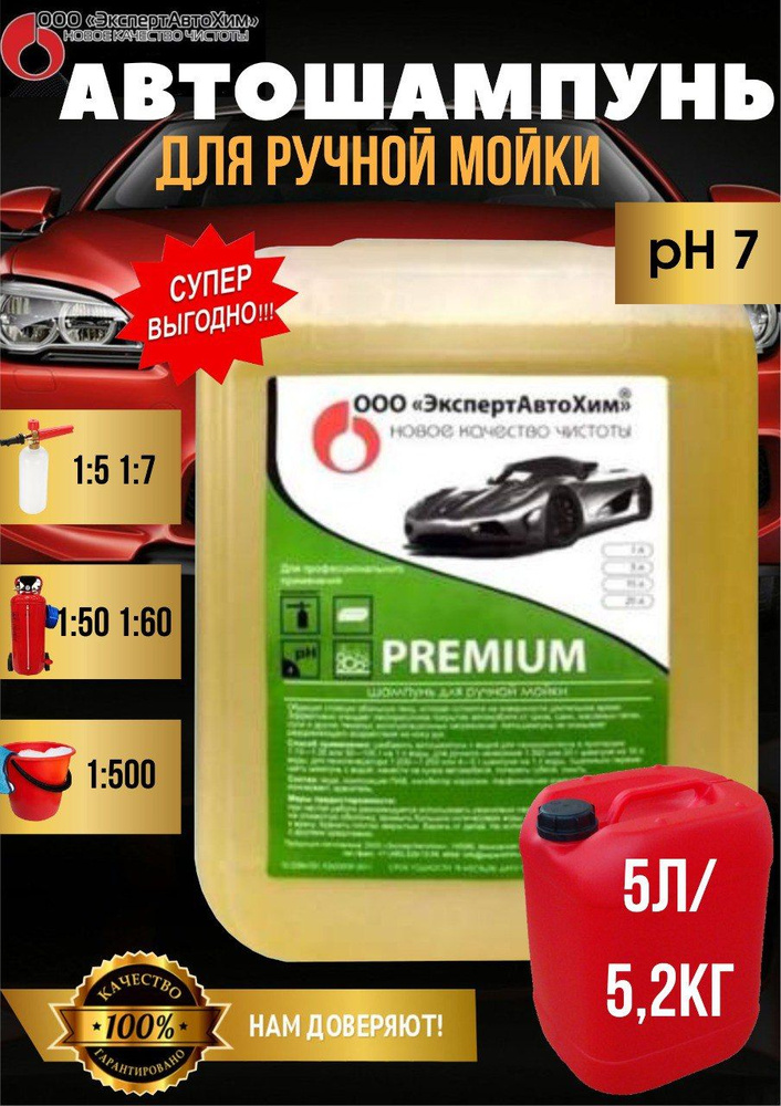 ЭкспертАвтоХим Автошампунь Premium 5 л #1