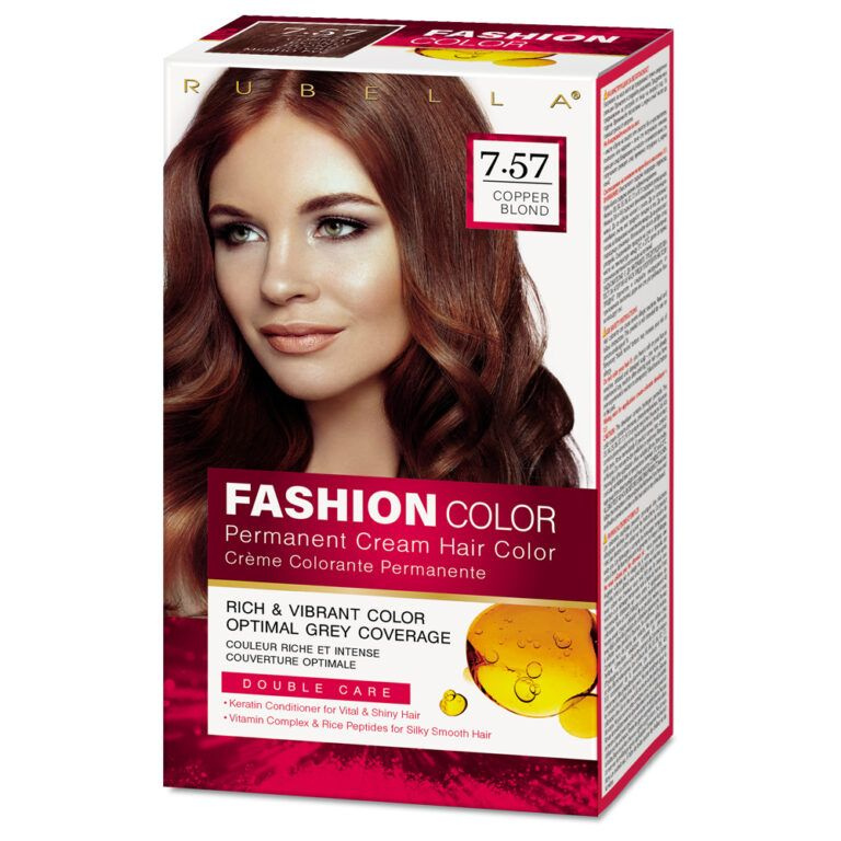 RUBELLA Fashion Color Краска для волос тон 7.57 Copper Blond 50мл #1