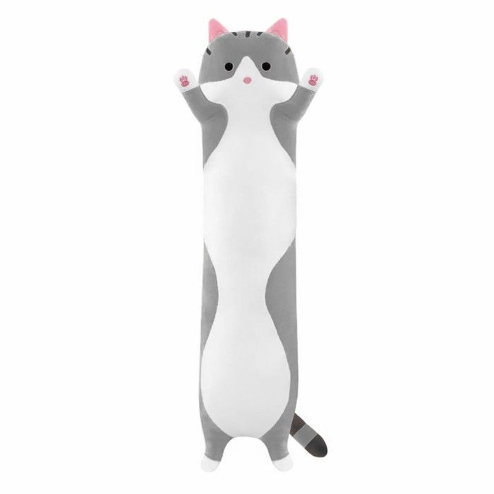 Мягкая игрушка "Кот Батон", цвет серый, 90 см #1