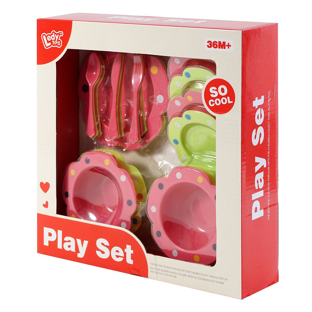 Посуда игрушечная детская, игровой набор посудка для детской кухни для девочек, еда для кукол.  #1