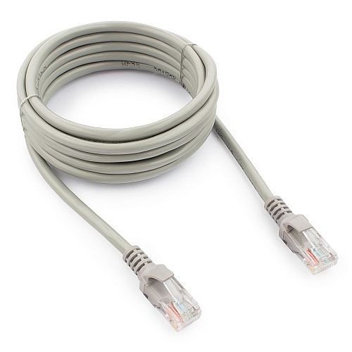 Патч-корд UTP Cablexpert PP12-3M кат.5e, 3м, литой, многожильный (серый)  #1