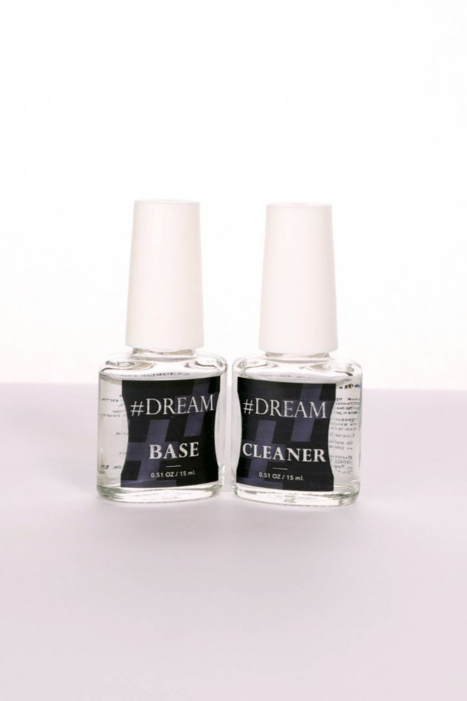 Dream Набор гелей для покрытия ногтей Base, Cleaner, 15 мл #1