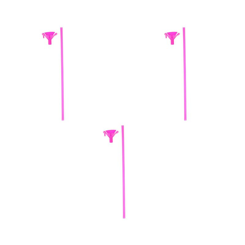 Трубочка+зажим Розовый для Шаров 32 см (Набор 3 шт.) #1