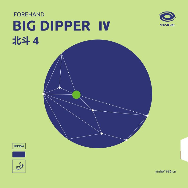 Накладка для настольного тенниса Yinhe Big Dipper IV (4) 40, Black, Max #1