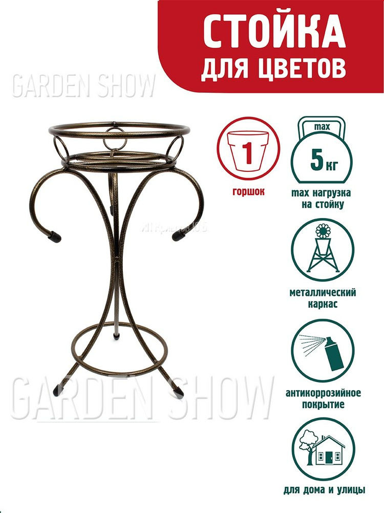 GARDEN SHOW/ Подставка для цветов растений под кашпо Пикассо  #1