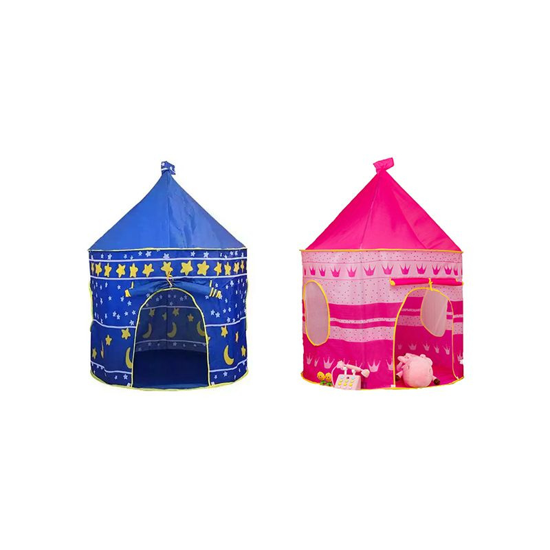 Палатка для детей, игровой детский домик "Синий вигвам" и "Розовый вигвам", 135x105 см (Набор 2 шт.) #1