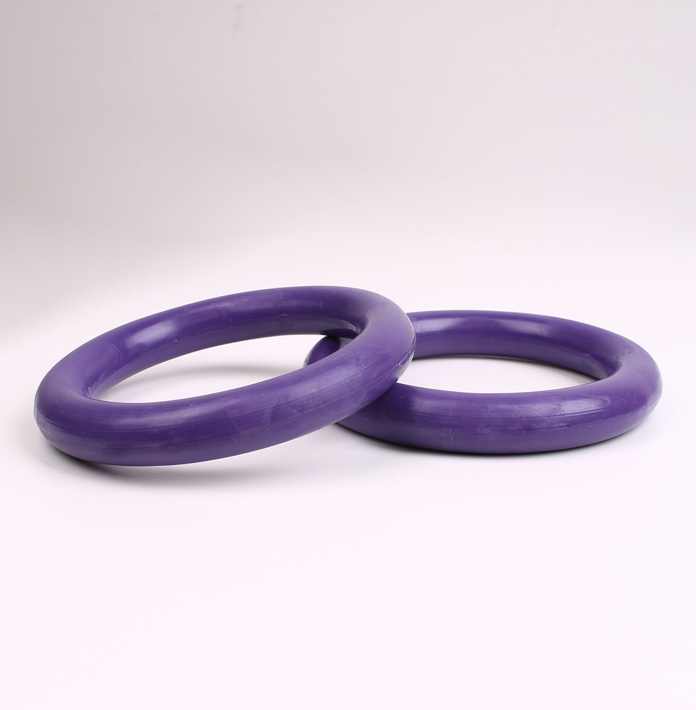 Гимнастические кольца круглые без шнура 2 шт. фиолетовые  #1