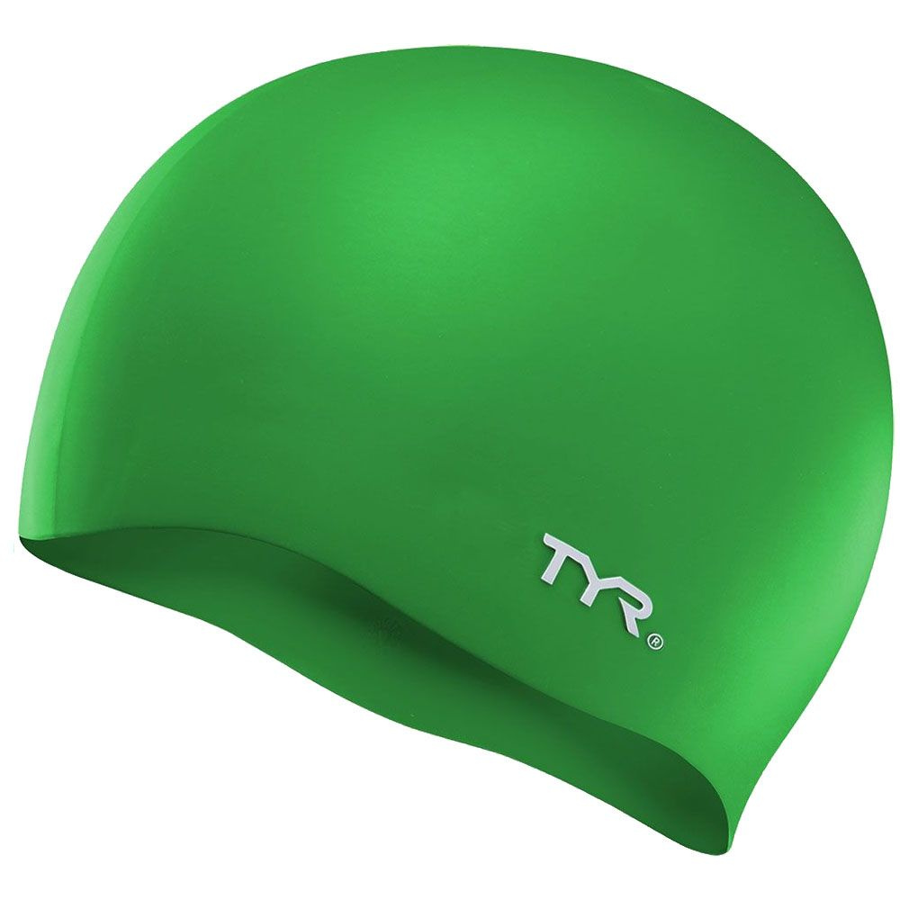 Шапочка для плавания TYR Wrinkle Free Silicone Cap, LCS-310, зеленый #1