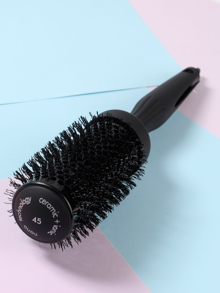 Gressio, Профессиональная расческа брашинг с ионизацией для укладки и выпрямления волос, с откидным хвостиком, #1