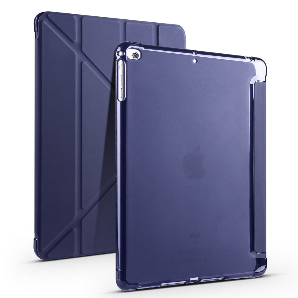 Чехол iPad 9.7" (модели в описании) с держателем для стилуса Y-сложение темно-синий  #1