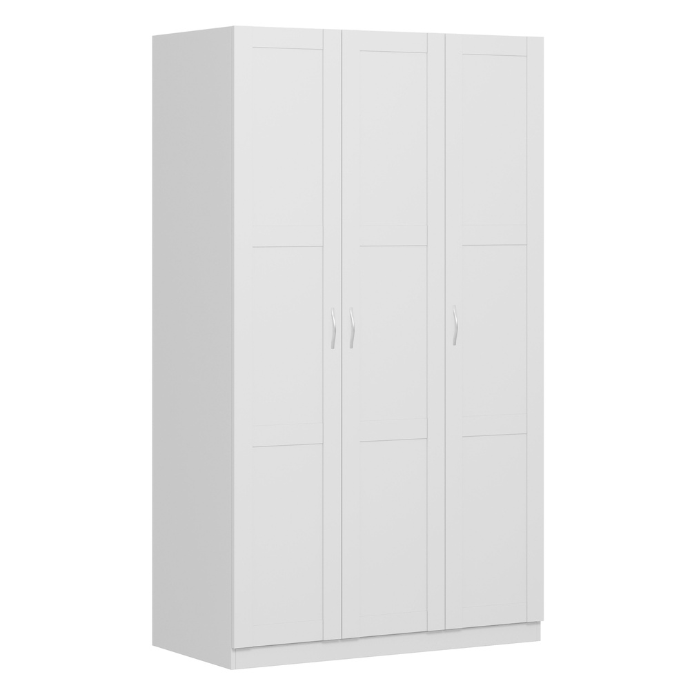 Шкаф ПЕГАС, 3 двери сборные, 116х58х202 см, белый #1