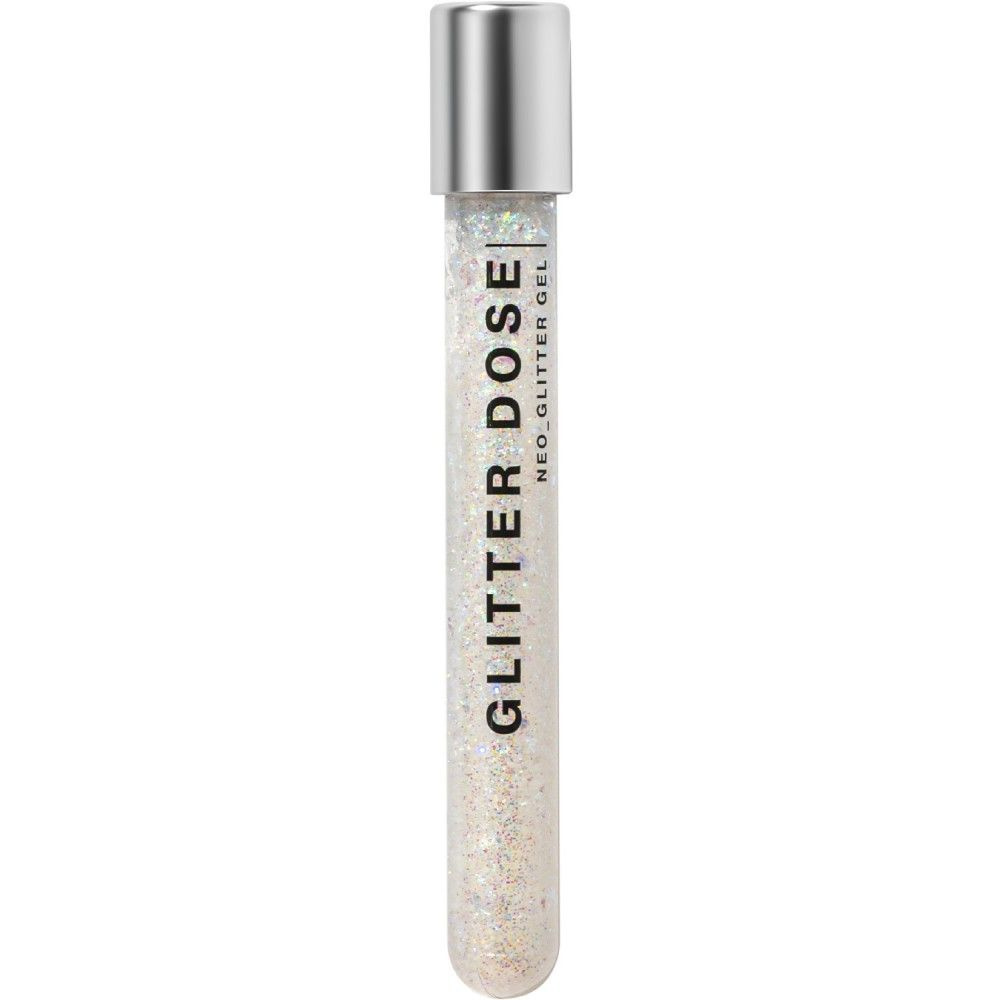 Глиттер Influence Beauty Glitter dose, гелевая основа, тон 01 белый, 6мл  #1