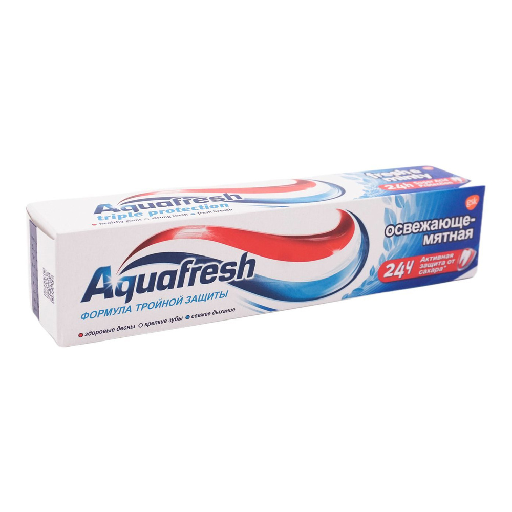 Зубная паста Aquafresh Тройная защита Освежающе-мятная, комплект: 3 упаковки по 100 мл  #1