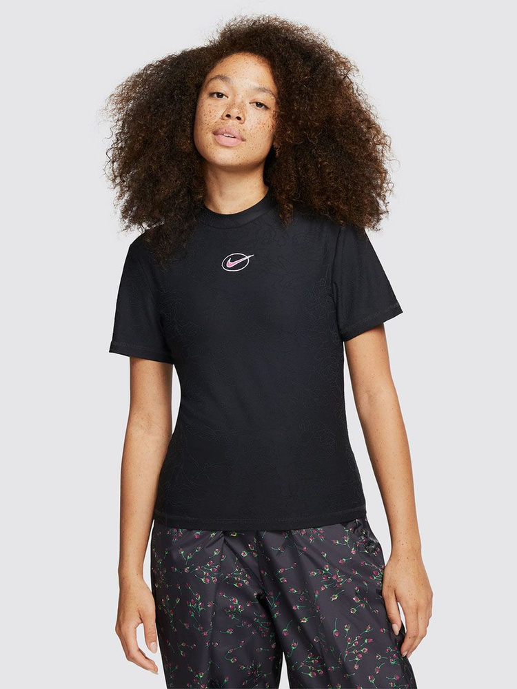 Футболка Nike W Nsw Ic Aop Ss Fitted Top #1