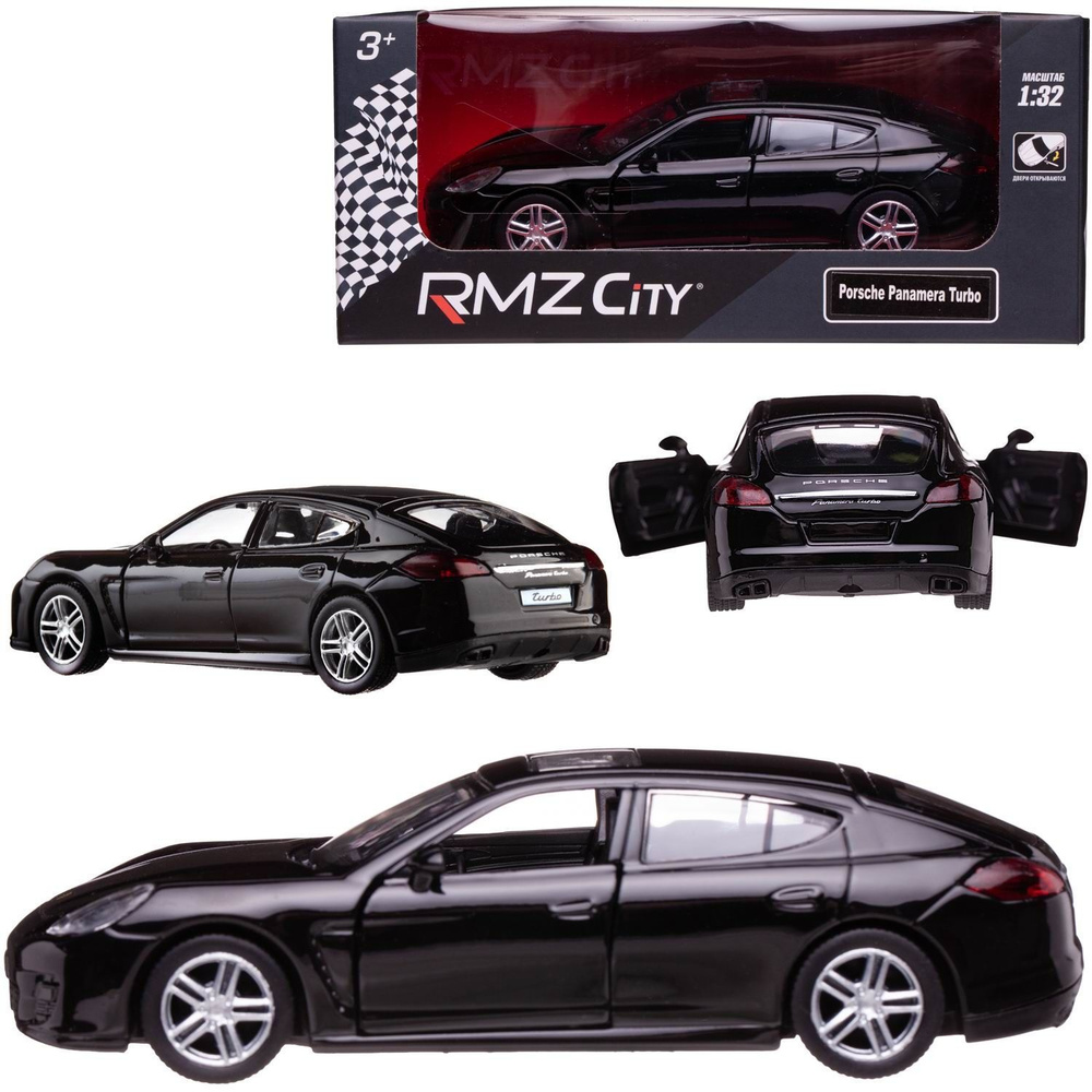 Машинка металлическая Uni-Fortune RMZ City 1:32 5" Porsche Panamera Turbo #1