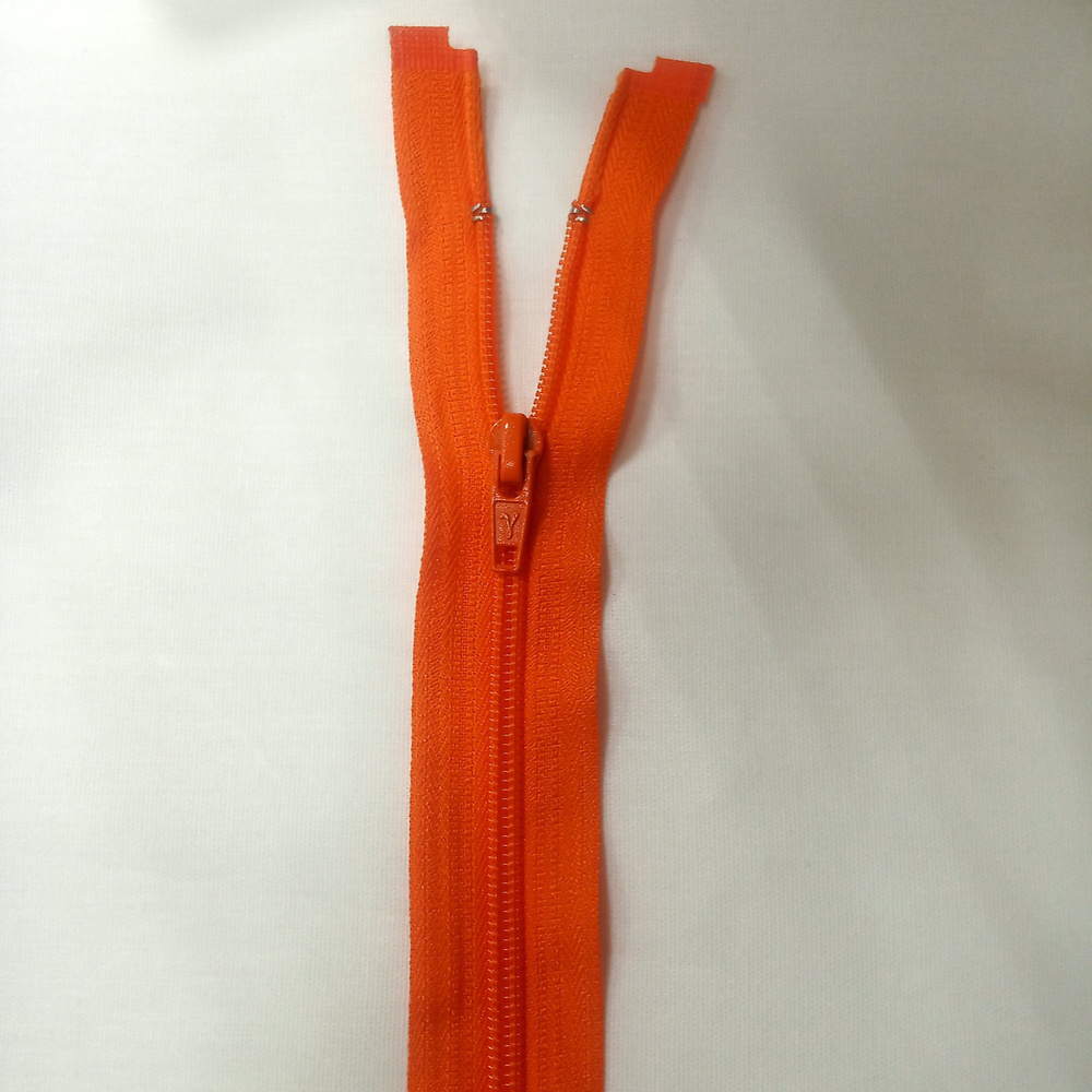 Молния спираль разъемная 80 см цв. оранжевый #1