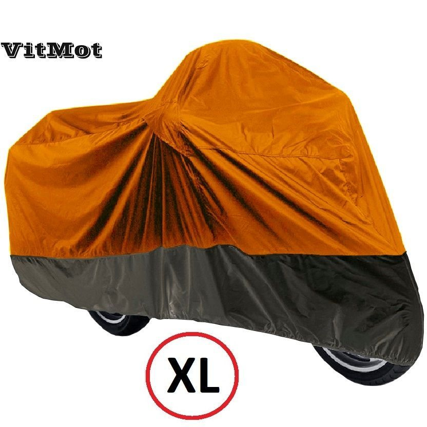 Чехол тент для мотоцикла, Моточехол из плотной грязе-водо-защитной ткани VitMot, "размер XL" производства #1