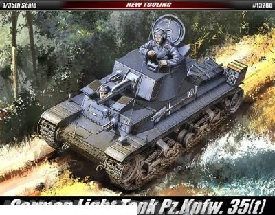 Сборная модель Academy 13280 Танк GERMAN ARMY 35(t) #1