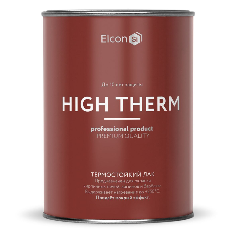 Термостойкий лак для печей и каминов Elcon High Therm #1