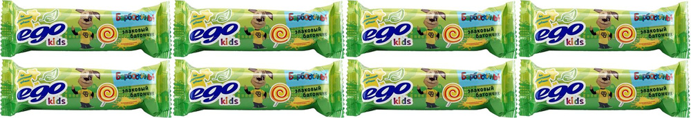 Батончик Ego Kids злаковый Карамельная глазурь, комплект: 8 упаковок по 25 г  #1