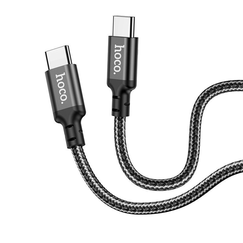 hoco Кабель для мобильных устройств USB Type-C/USB Type-C, 1 м, черно-серый  #1